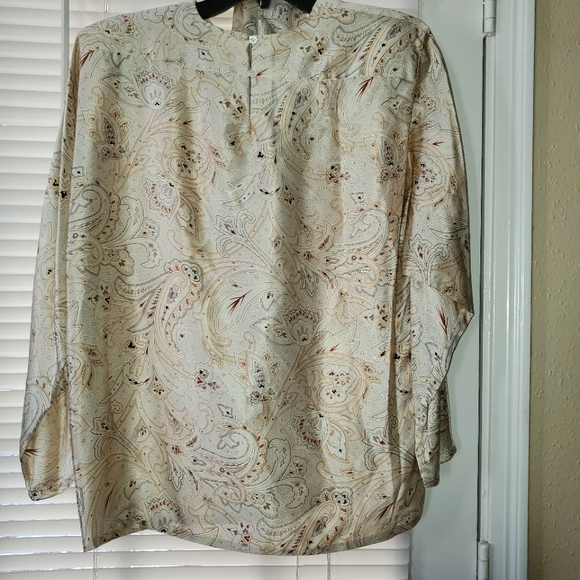 NWT Linda Allard for Ellen Tracy Womens Silk Blouse 6 - Picture 2 of 11